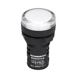 LED-indicator monobloc 24VAC/DC white