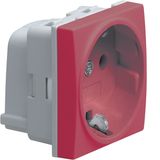 Systo Socket Red Schuko 16A with screws