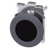 Pushbutton, 30 mm, round, Metal, matte, black, front ring for flush installation, momentary  3SU1060-0JB10-0AA0-Z Y13