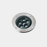Recessed uplighting IP66-IP67 Gea Power LED Pro Ø185mm Efficiency LED 12.6W LED warm-white 3000K ON-OFF AISI 316 stainless steel 1411lm