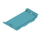 Cover, IP20 in installed state, Plastic, light blue, Width: 45 mm
