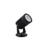 Black Aluminium & Glass LED 10 Watt 883,4Lm 3000K 100-240 Volt Beam Angle 24O IP65 D: 6.5 W: 9 H: 15 cm