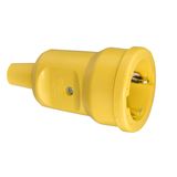 SCHUKO PVC connector Mini, yellow