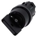 3SU1000-4HC01-0AA0-Z Y11 Key-operated switch O.M.R, 22 mm, round, plastic, lock number 73034, black, with 2 keys, 2 switch positions O