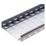 CABLE TRAY WITH TRANSVERSE RIBBING IN GALVANISED STEEL BRN50 - WIDTH 95MM - FINISHING: Z 275