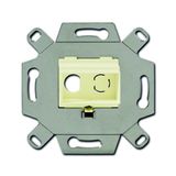 0263/11-500 Communication adapter for Cinch-jacks Flush-mounted installation boxes and inserts white