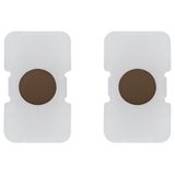2 buttons Tondo lightable bronze