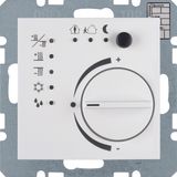 Thermostat with push-button interface, S.1/B.3/B.7, polar white matt