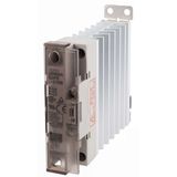 Solid-state relay, 1 phase, 15A 100-240Vac, with heat sink, DIN rail m