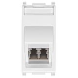 Multi fiber-optic outlet 50/125 LC white