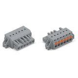 2231-105/031-000 1-conductor female connector; push-button; Push-in CAGE CLAMP®