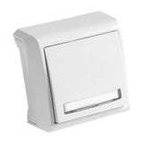 Vera White Illuminated Labeled Buzzer Switch