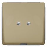 Style, outlet plate, 68x 68 mm malt gold
