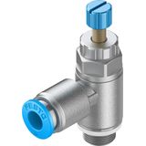 GRLA-1/8-QS-6-RS-D One-way flow control valve