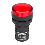 LED-indicator monobloc 24VAC/DC red