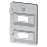 FRONT PANEL WITH WINDOWS 24 MODULES 316X396 ENCLOSURES - GREY RAL7035