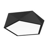 Metal & Acrylic Diffuser Black Outside Matt White Inside LED E27 4x12 Watt 230 Volt IP20 Bulb Excluded D: 40 H: 10 cm