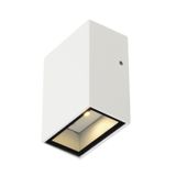 QUAD 1 wall lamp, 1x3W, 3000K, IP44, square, white