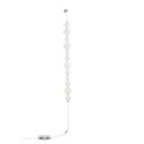 Triac Dimmable Chrome Metal & Opal Glass   LED 42 Watt 230 Volt   3958Lm 3000K IP20  Cable Length: 310 cm   D: 10 W: 9 H: 105 cm