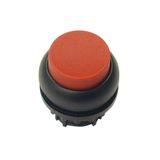 Pushbutton, RMQ-Titan, Extended, maintained, red, Blank, Bezel: black