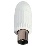 TV-RD-SAT female axial connector white