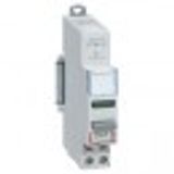 Control switch dual functions - 20 A - 250 V~ - NO + green LED 12/48 V