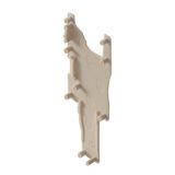 End plate (terminals), 16.5 mm x 0.55 mm, dark beige