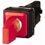 Key-operated actuator, 3 positions, red, momentary