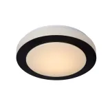 Lucide DIMY - Flush ceiling light Bathroom - Ø 28,6 cm - LED Dim. - 1x12W 3000K - IP21 - 3 StepDim - Black