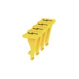 Terminal cover, Wemid, yellow, Height: 5.3 mm, Width: 5.1 mm, Depth: 9