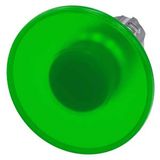 Illuminated mushroom pushbutton, 22 mm, round, metal, shiny, green, 60 mm, momentary contact  3SU1051-1CD40-0AA0-Z Y10