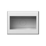 Wall mounted housing with back side cover 4M, white