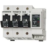 TYTAN, 1-pole, 63A, D02 + fuse monitoring