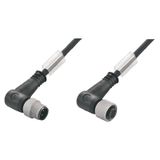 Sensor-actuator Cable (assembled), Connecting line, M12 / M12, Number 