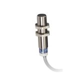 Inductive proximity sensors XS, inductive sensor XS6 M12, L54mm, brass, Sn4mm, 12...48 VDC, cable 10 m