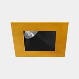 Downlight Play Deco Asymmetrical Square Fixed 6.4W LED neutral-white 4000K CRI 90 27.3º Gold/Black IP54 594lm