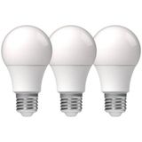 LED SMD Bulb - Classic A60 E27 8W 806lm 2700K Opal 180°  - 3-pack