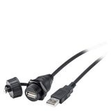 USB cable type D; female USB A; IP67; male USB A; .... 6AV6881-0AF21-0LC0