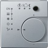 Thermostat, KNX, aluminium, System M