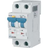 RCD/MCB combination, 20 A, 30 mA, MCB trip characteristic: B, 2p, RCD trip characteristic: AC