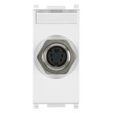 S-Video socket connector white
