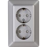 HK02 - double earthed socket outlet with
