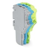 1-conductor female connector Push-in CAGE CLAMP® 1.5 mm² gray/blue/gre