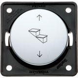 Rev polarity push-button, 5 con, impr for steps, Integro - mod ins, ch