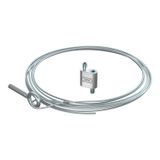 QWT AS 2 1M G Suspension wire with eyebolt 2x1000mm