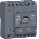 Moulded Case Circuit Breaker h3+ P160 TM ADJ 4P4D N0-100% 160A 70kA CT