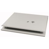 Top plate for OpenFrame, ventilated, W=1000mm, IP31, grey