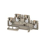 Multi-tier modular terminal, PUSH IN, 4 mm², 800 V, 32 A, Number of le