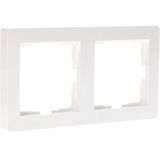 Double Window Frame - 55x55mm - White