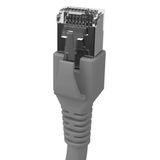 Patchcord RJ45 shielded Cat.6a 10GB, LS0H, grey,    3.0m